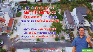 Bán Lô Đất Lớn Mặt Tiền Đường Số 11, Hiệp Bình Phước,  Thành Phố Thủ Đức