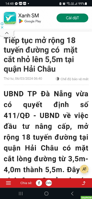 Nhà 2 tầng mặt tiền Hải Châu đường Hóa Sơn DT đất 66m2 KT 4x16.5m giá TLCC 4 tỷ LH Soái 0978977973