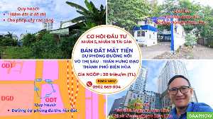 Cơ Hội Đầu Tư Sinh Lời Lớn - Lô Đất Vàng Tại Võ Thị Sáu, Phường Quyết Thắng, Biên Hòa