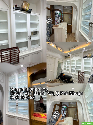 Quận Phú Nhuận – MT Huỳnh Văn Bánh ! Sang Rẻ MB Shop Decor Đẹp, Sẵn Full Nội Thất Mới